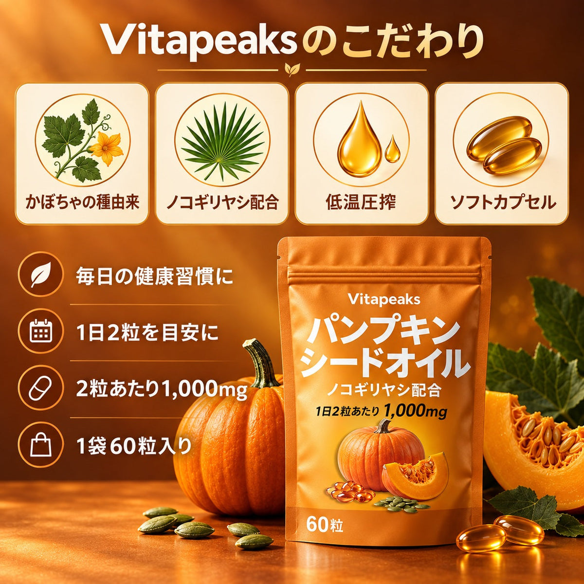 Vitapeaksのこだわり